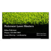 Parfait Carte de visite de tonte de pelouse Magnet (devant)