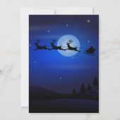 Parfait, Cool, Invitation de Noël Bleu (Dos)