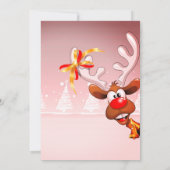 Parfait, Cool, Invitation de Noël rose (Dos)
