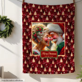Parfait Couverture de Noël Cosy Jetez M. Mme Claus