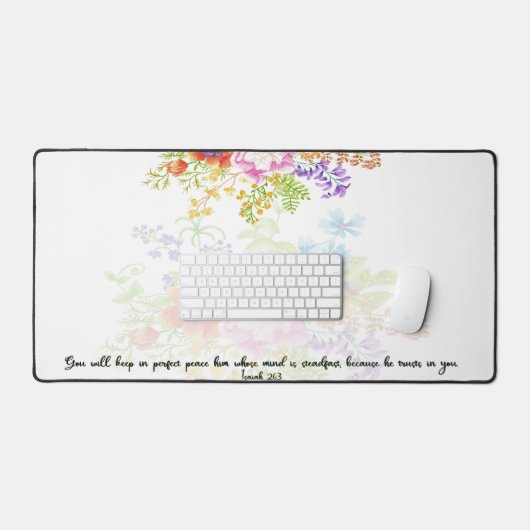 Parfait écriture florale de paix (Clavier et souris)