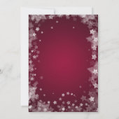 Parfait, élégant, Red Christmas Invitation (Dos)