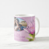 Parfait maman nénuphar photo et enfants nom mug (Devant droit)