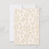 Parfait Mariage avec Poires | Carte de réponse en (Dos)