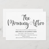 Parfait Mariage de poste rustique Invitations Brun (Devant / Derrière)