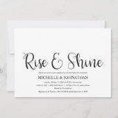 Parfait Mariage de poste rustique Invitations Brun (Devant)