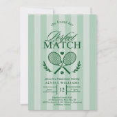 Parfait Match Tennis Bridal Shower Invitation (Devant)