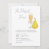 Parfait Paire Poire nuptiale Invitation (Devant)