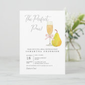 Parfait Paire Poire nuptiale Invitation (Debout devant)