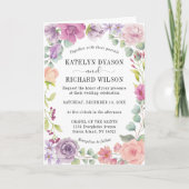 Parfait pastels Faire-part de mariage design flora (Devant)