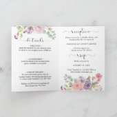 Parfait pastels Faire-part de mariage design flora (Intérieur)
