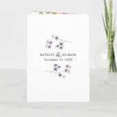 Parfait pastels Faire-part de mariage design flora (Dos)