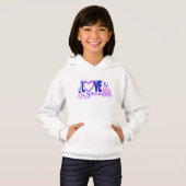 Parfait Sweatshirt de gymnastique amoureuse rose v (Devant entier)