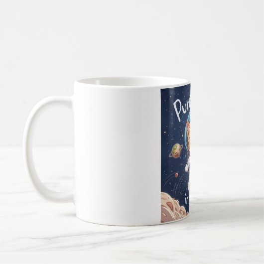 Parfaitement dans l'espace Mug Cute Kawaii Astrona (Gauche)