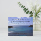 Parfois Dieu calme les mers Carte postale (Debout devant)