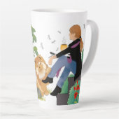 PARFOIS JE M'ASSIS ET PENSE - Chow-Latte Mug (Angle droit)