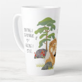 PARFOIS JE M'ASSIS ET PENSE - Chow-Latte Mug (Angle gauche)