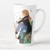 PARFOIS JE M'ASSIS ET PENSE - Chow-Latte Mug (Droite)