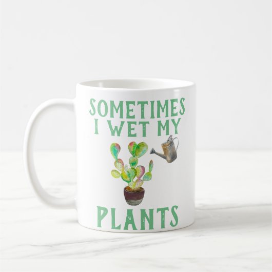 Parfois je mouille ma tasse de plantes (Gauche)