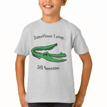 Parfois, je Snap Alligator T-Shirt - Kid-Drake