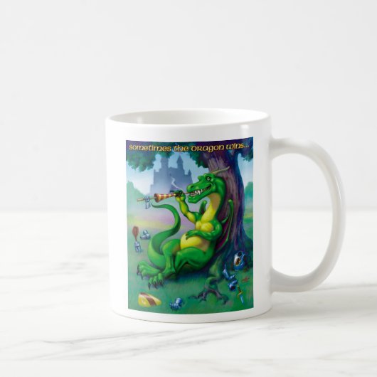 Parfois, le dragon gagne la Mug Verte (Droite)