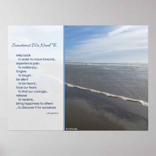 Parfois, nous avons besoin de...Une affiche inspir (Devant)