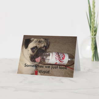 Parfois nous semblons juste la carte de voeux