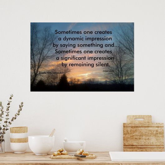 PARFOIS ON CRÉE DALAI LAMA POSTER (Cuisine)