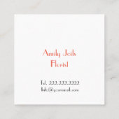 Parfum de rose rouge de fleuriste de carte de (Dos)