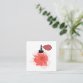 Parfum de rose rouge de fleuriste de carte de (Debout devant)