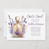 Parfum en lavender | Boho Floral Afstuderen Kaart (Voorkant)