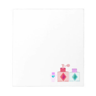 parfum en plaatsen notitieblok