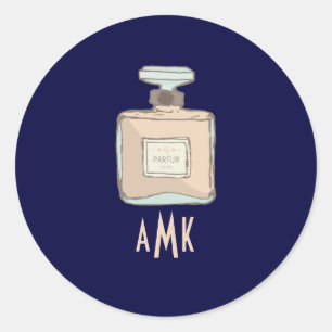 Parfum Fles Illustratie Envelopsluiting Ronde Sticker