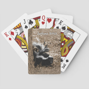 Parfum Kunstenaar "vriendelijke" stinkdier afbeeld Pokerkaarten