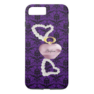 Parfum&Pearls Purple Damask iPhone7Plus Coque dur