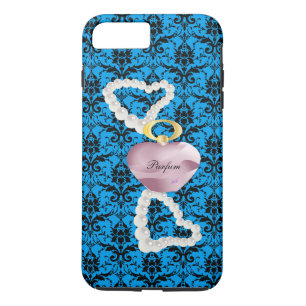 Parfum&Pearls Turquoise Damask iPhone 7Plus Coque