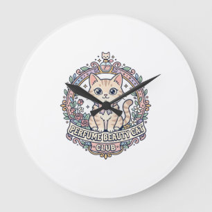 Parfum Schoonheid Kat Schattige Kat T-Shirt Ontwer Grote Klok