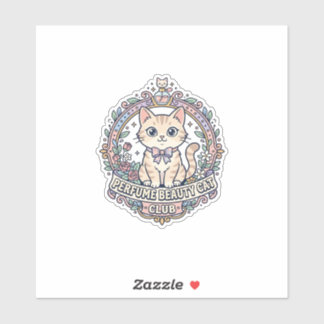 Parfum Schoonheid Kat Schattige Kat T-Shirt Ontwer Sticker