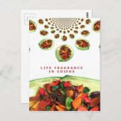 Parfum van het leven: Potpourri Inspirerend boodsc Briefkaart (Voorkant / Achterkant)