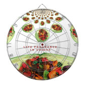 Parfum van het leven: Potpourri Inspirerend boodsc Dartbord (Voorkant)