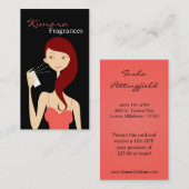 Parfum Vector Boutique Carte de visite fille (Devant / Derrière)
