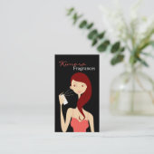Parfum Vector Boutique Carte de visite fille (Debout devant)