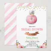 Parfum vrijgezellenfeest feestuitnodiging kaart (Voorkant / Achterkant)