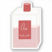 Parfumfles Sticker – Schattigee geursticker (Voorkant)