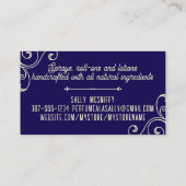 Parfumflesjes geurlotion beauty visitekaartje (Achterkant)