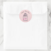 Parfumflesontwerp Gift business branding Ronde Sticker (Tas)