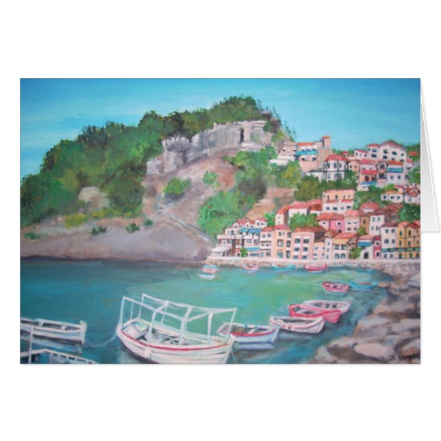 Parga, carte de la Grèce (Devant horizontal)