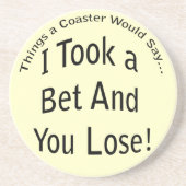 Pari et vous perdez le Dessous de verre (Devant)