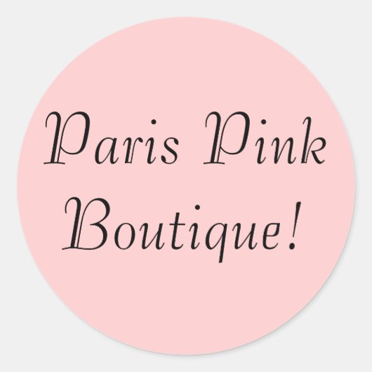 Paria Pink Boutique! Sticker (Voorkant)