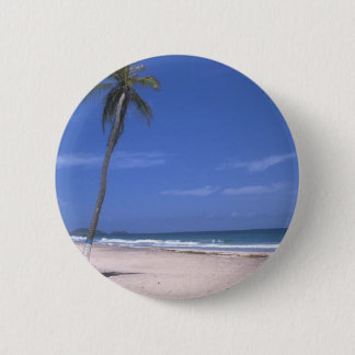 paridis op het strand ronde button 5,7 cm
